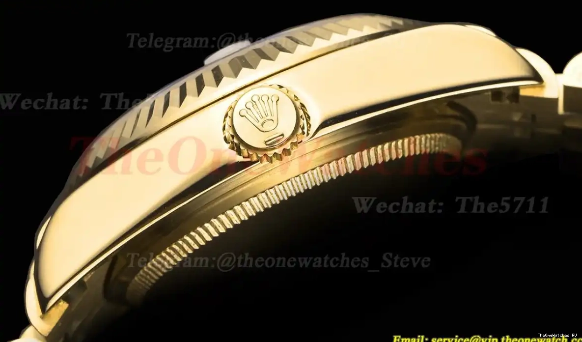 28mm YG Datejust Dia Silver MY8215 GDF Jub YG 0427
